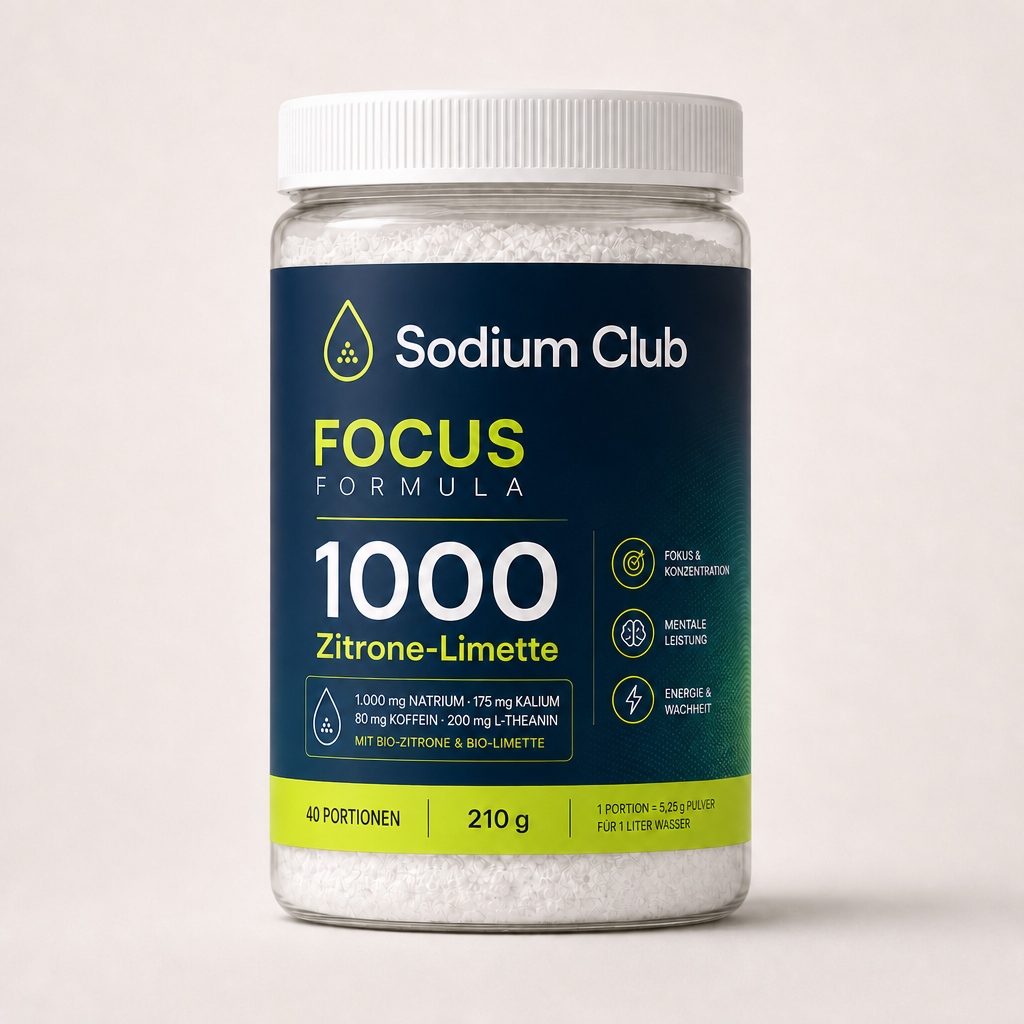 Focus Formula Zitrone-Limette Dose mit Sodium Club Originaletikett